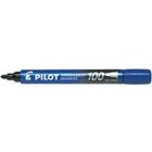 Pilot 100 permanentmarker fijn ronde punt 1 mm blauw