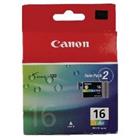 Canon BCI-16C/M/Y Origineel Inktcartridge Cyaan, magenta, geel Duopack 2 Stuks