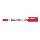 Artline 725N Permanent marker Extra Fijn Ronde punt 0,4 mm Rood Navulbaar Waterproof 12 Stuks
