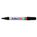 Artline 70N Permanent marker Medium Ronde punt 1,5 mm Zwart Navulbaar Waterproof 12 Stuks