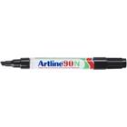 Artline 90N Permanent marker Medium Beitelpunt 2,5-5 mm Zwart Navulbaar Waterproof 12 Stuks