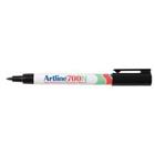 Artline 700N Permanent marker Fijn Ronde punt 0,7 mm Zwart Navulbaar Waterproof 12 Stuks