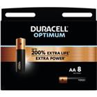 Duracell Batterijen Optimum AA Alkaline 1.5 V 8 Stuks