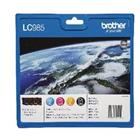 Brother LC985VALBP Origineel Inktcartridge Zwart, cyaan, magenta, geel Multipack 4 Stuks