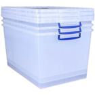 Really Useful Box Opbergbox 83 L Transparant Kunststof 44 x 68,5 x 36,8 cm 3 Stuks