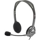 Logitech H110 Bedraad Stereo Headset Over het hoofd Met ruisonderdrukking 3.5 mm Jack Microfoon Grijs