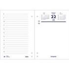 Brepols Kalender 2025 1 Dag per 2 pagina's Frans, Nederlands 12 (B) x 8,4 (H) cm Wit