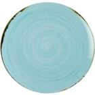 Bord Nova Saturno Gespikkeld blauw 12 Stuks