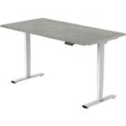 euroseats Zit-sta-bureau Grijs, wit 1.600 x 800 x 625 - 1.275 mm