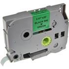 P-touch Labeltape Compatibel Brother TZE731 5BRT731-WT Zelfklevend Zwart op Groen 12 mm x 8 m