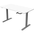 euroseats Zit-sta bureau Grijs en Wit Tafelblad 1400 x 800 x 685-1165 mm