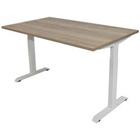 Euroseats Bureau Natuurlijk eiken met Wit frame 620-840 x 1200 x 800 mm