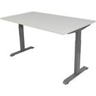 Euroseats Bureau Grijs en Wit 620-840 x 1600 x 800 mm