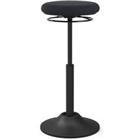 euroseats Sit Stand Stool Mango Stof Zwart