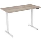 euroseats Zit-sta-bureau 2-motor Eiken 1.600 x 800 x 620 - 1.250 mm wit tabletop robson 160 x 80