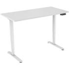 euroseats Zit-sta bureau 2-motor Wit 1.800 x 800 x 620 - 1.250 mm wit tabletop wit 180 x 80