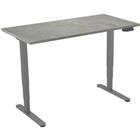 euroseats Zit-sta bureau 2-motor Grijs 1.800 x 800 x 620 - 1.250 mm grijs tabletop oxyd 180 x 80