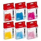 Canon PGI-29C/M/Y/PC/PM/R Origineel Inktcartridge Zwart, foto cyaan, magenta, foto magenta, geel, rood Multipack 6 Stuks