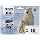 Epson 26XL Origineel Inktcartridge C13T26364010 Zwart, cyaan, magenta, geel Multipack 4 Stuks