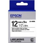 EPSON C53S654021 Etiketteertape LK-4WBN 12 mm x 9 m Zwart op wit