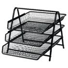 Viking Mesh 3 Lades Brievenbakje Zwart A4 Metaal 29,5 x 35,5 x 26,5 cm