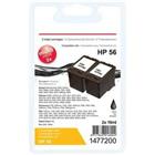 Viking 56 compatibele HP inktcartridge C9502AE zwart duopak 2 stuks