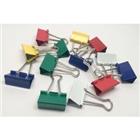 Viking Papierklemmen Foldback Clips 32 mm Rood, geel, blauw, groen, wit 40Mn, metaal 50 Stuks