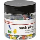 Viking Push Pin Punaises Rond Metaal, kunststof Kleurenassortiment Pak van 200 stuks