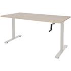 Schaffenburg Zit-sta-bureau Dextro Slinger lindberg oak t-poot 180x80 25mm - wit