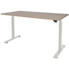 Schaffenburg Zit-sta-bureau Dextro Basic Havanna kersen, wit 1200 x 800 mm