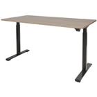 Schaffenburg Zit-sta-bureau Dextro Basic Havanna kersen, zwart 1400 x 800 mm