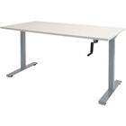 Schaffenburg Zit-sta-bureau Dextro Slinger chalk wit t-poot 120x80 25mm - alu