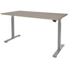 Schaffenburg Zit-sta-bureau Dextro Basic Robson eiken, aluminium 1200 x 800 mm