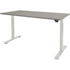 Schaffenburg Zit-sta-bureau Dextro Plus Duo grijs basic t-poot 120x80 25mm-wit