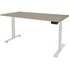 Schaffenburg Zit-sta-bureau Dextro Plus Robson eiken, wit 1200 x 800 mm