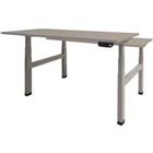 Schaffenburg Zit-sta-bureau Dextro Plus Duo Grijs, aluminium 1200 x 800 mm