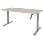 Schaffenburg Zit-sta-bureau Dextro Slinger lindberg oak t-poot 140x80 25mm - alu