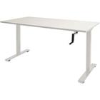 Schaffenburg Zit-sta-bureau Dextro Slinger chalk wit t-poot 140x80 25mm - wit