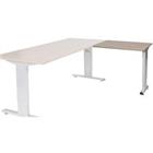 Schaffenburg Aanbouwtafel Linesto Plus LIN-PLA086-HAVA-M25 Havana licht kersen, zilver 80x60x65-85 cm