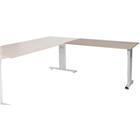 Schaffenburg Aanbouwtafel Linesto PLus LIN-PLA126-HAVA-M25 Havana licht kersen, zilver 120x60x65-85 cm