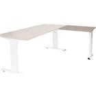 Schaffenburg Aanbouwtafel Linesto Plus LIN-PLA086-HAVW-M25 Havana licht kersen, wit  80x60x65-85 cm