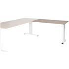 Schaffenburg Aanbouwtafel Linesto Plus LIN-PLA126-HAVW-M25 Havana licht kersen, wit 120x60x65-85 cm