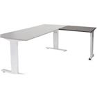 Schaffenburg Aanbouwtafel Linesto Plus LIN-PLA086-LOGA-M25 Logan eik, zilver 80x60x65-85 cm