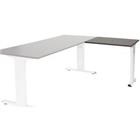 Schaffenburg Aanbouwtafel Linesto Plus LIN-PLA086-LOGW-M25 Logan eik, wit 80x60x65-85 cm