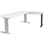 Schaffenburg Aanbouwtafel Linesto Plus LIN-PLA086-LRZ-M25 Grijs, zwart 80x60x65-85 cm