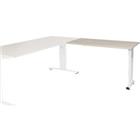 Schaffenburg Aanbouwtafel Linesto Plus LIN-PLA126-ROBW-M25 Robson eik, wit 120x60x65-85 cm