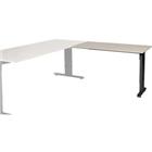 Schaffenburg Aanbouwtafel Linesto Plus LIN-PLA126-ROBZ-M25 Robson eik, zwart 120x60x65-85 cm