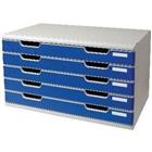 Exacompta Ladenkastje Classic 322003D PS Grijs, blauw 57,6 x 35 x 32 cm