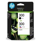 HP 300 originele inktcartridge CN637EE zwart, cyaan, magenta, geel multipak 2 stuks à 4 ml