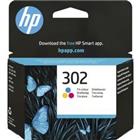 HP 302 originele inktcartridge F6U65AE cyaan, magenta, geel